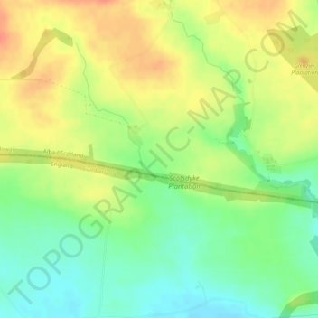 Scots Dike topographic map, elevation, terrain