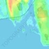 Huntley Island topographic map, elevation, terrain