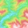 les Escaldes topographic map, elevation, terrain