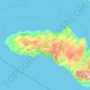 Katiku Tana topographic map, elevation, terrain