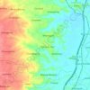 Tunjung Teja topographic map, elevation, terrain