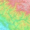 Tehri-Garhwal topographic map, elevation, terrain
