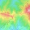 Vârf topographic map, elevation, terrain