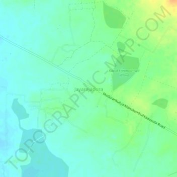 Jayarajapura topographic map, elevation, terrain