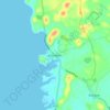 Kircubbin topographic map, elevation, terrain