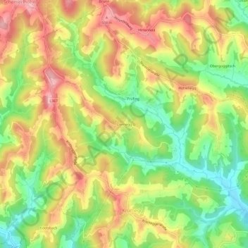 Dornegg topographic map, elevation, terrain