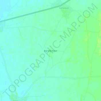 Bajrang Nagar topographic map, elevation, terrain