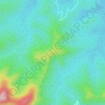 Top of the World topographic map, elevation, terrain