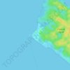 Cayo de Agua topographic map, elevation, terrain