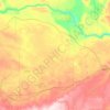 Pitville topographic map, elevation, terrain