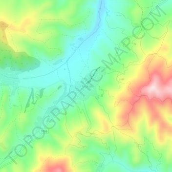 Padesh topographic map, elevation, terrain