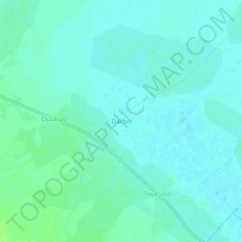 Darbo topographic map, elevation, terrain