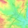 Markeaton topographic map, elevation, terrain