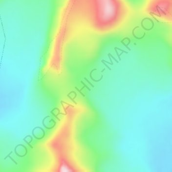 Tanggula Mountains topographic map, elevation, terrain