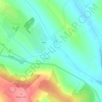 Lúky Nepel topographic map, elevation, terrain