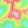 Puigmal topographic map, elevation, terrain