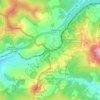 Zwardoń topographic map, elevation, terrain