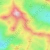 Krubera Cave topographic map, elevation, terrain