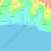 Valencia topographic map, elevation, terrain