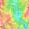 Saunders Green topographic map, elevation, terrain