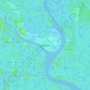 Buguma topographic map, elevation, terrain