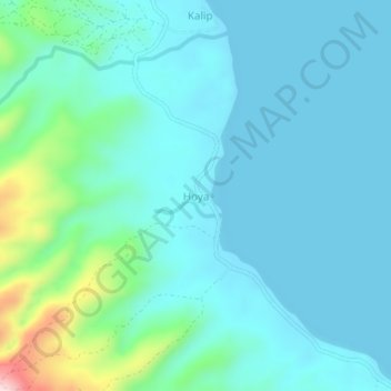 Hoya topographic map, elevation, terrain