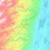 Santa Rosa del Sur topographic map, elevation, terrain