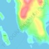 Ulsta topographic map, elevation, terrain