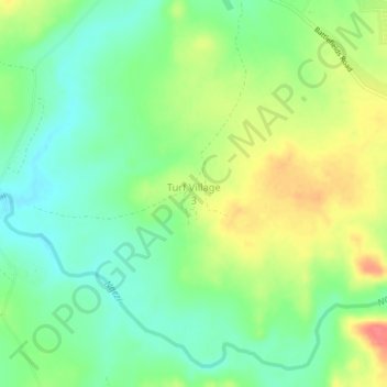 Turf Village 3 topographic map, elevation, terrain