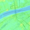 Ban Jommanee topographic map, elevation, terrain