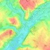 Fullerton topographic map, elevation, terrain