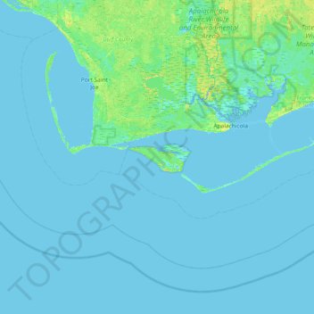 Saint Vincent Island topographic map, elevation, terrain