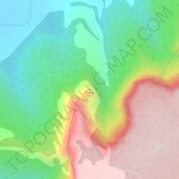 Anghai Fort topographic map, elevation, terrain