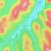 Tweedsmuir topographic map, elevation, terrain