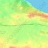 محلة نعيمة topographic map, elevation, terrain