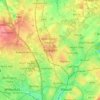 Bloxwich topographic map, elevation, terrain