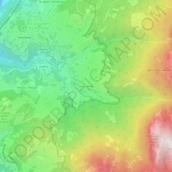 Ums topographic map, elevation, terrain