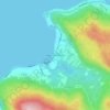 Håkvik - Ginnasluokta topographic map, elevation, terrain