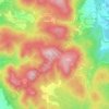 Molli topographic map, elevation, terrain