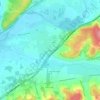 Théorat topographic map, elevation, terrain