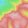 Mount Kaputar topographic map, elevation, terrain