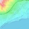 Santana topographic map, elevation, terrain