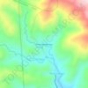 Kampung Monggis topographic map, elevation, terrain