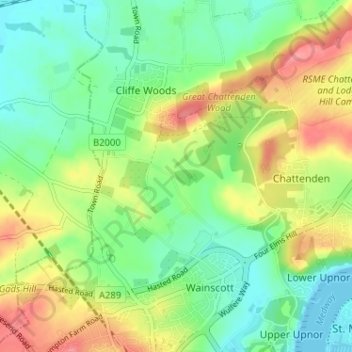 Haven Street topographic map, elevation, terrain