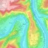 Wolf topographic map, elevation, terrain