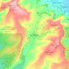 Jevington topographic map, elevation, terrain