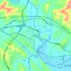 Donggua topographic map, elevation, terrain