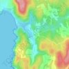 Lires topographic map, elevation, terrain