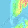 Bayshore topographic map, elevation, terrain