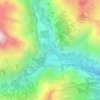 Pelvoux topographic map, elevation, terrain
